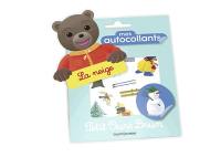 Mes autocollants Petit Ours Brun : la neige