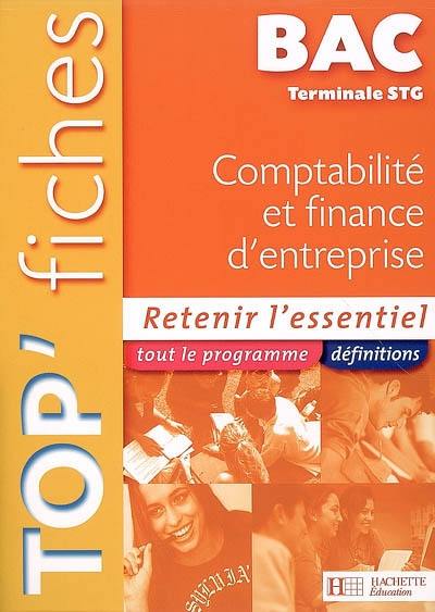 Comptabilité et finance d'entreprise terminale STG