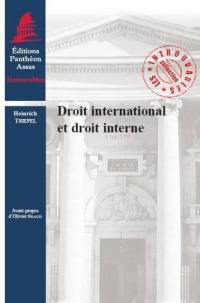 Droit international et droit interne