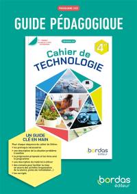 Cahier de technologie 4e : guide pédagogique : programme 2025 Cahier de technologie 4e : guide pédagogique : programme 2025