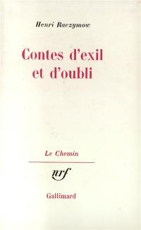 Contes d'exil et d'oubli