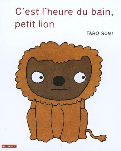 C'est l'heure du bain, petit lion