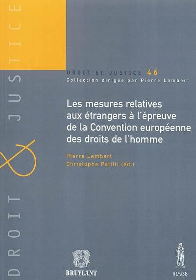 Les mesures relatives aux étrangers à l'épreuve de la Convention européenne des droits de l'homme : actes du séminaire du 21 mars 2003