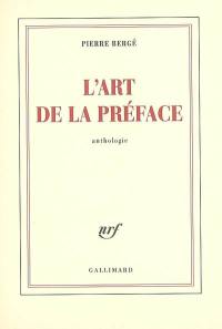 L'art de la préface