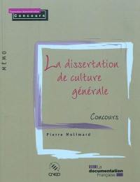 La dissertation de culture générale : concours