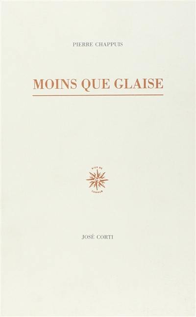 Moins que glaise