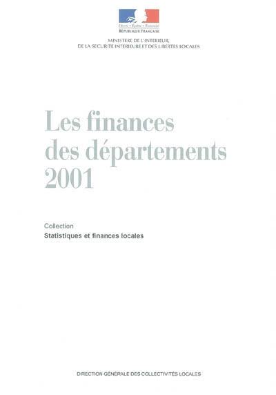 Les finances des départements 2001 : statistiques financières sur les collectivités locales