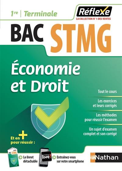 Economie et droit, bac STMG 1re, terminale : bac 2019 et 2020