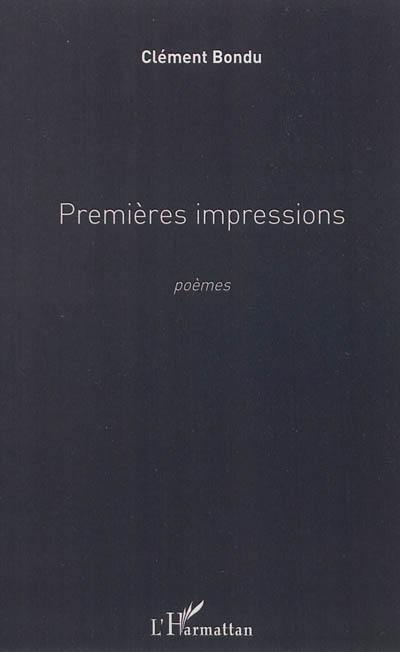 Premières impressions : poèmes