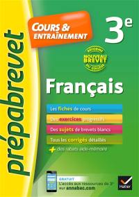 Français 3e : cours & entraînement : nouveau brevet