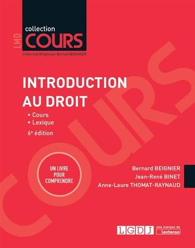 Introduction au droit : cours, premier semestre de L1