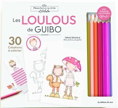 Les loulous de Guibo : 30 créations à colorier