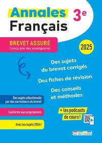 Annales français 3e : 2025