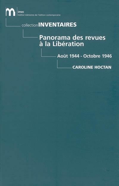 Panorama des revues à la Libération : août 1944-octobre 1946