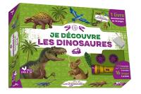 Je découvre les dinosaures : coffret avec lampe et kit excavation