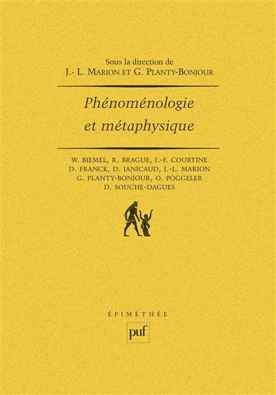 Phénoménologie et métaphysique