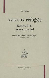 Avis aux réfugiés. Réponse d'un nouveau converti