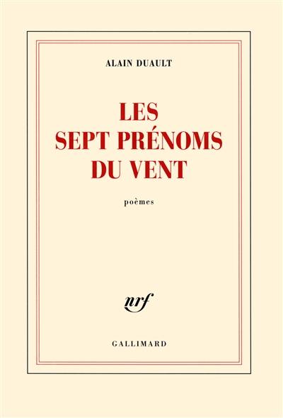 Les sept prénoms du vent : poèmes