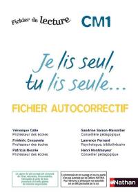 Je lis seul, tu lis seule CM1 : fichier autocorrectif