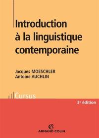 Introduction à la linguistique contemporaine