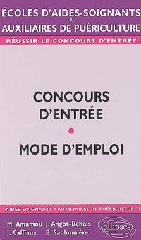 Concours d'entrée, mode d'emploi