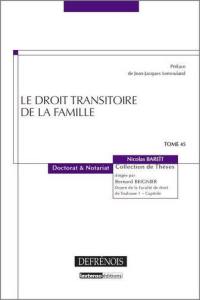 Le droit transitoire de la famille