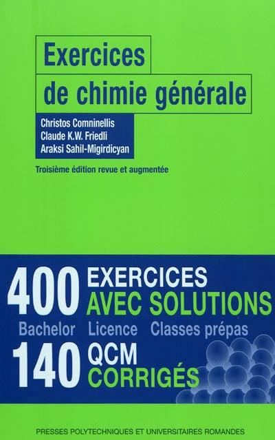 Exercices de chimie générale