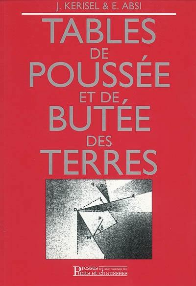 Tables de poussée et de butée des terres