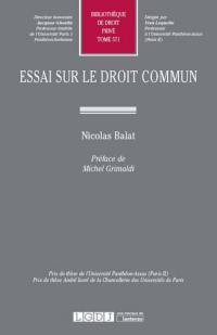 Essai sur le droit commun