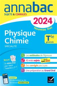 Physique chimie spécialité, terminale générale : nouveau bac 2024