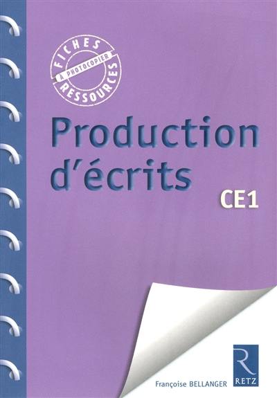 Production d'écrits CE1