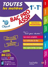 Toutes les matières bac pro ASSP, 1re, terminale : nouveaux programmes