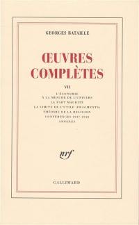 Oeuvres complètes. Vol. 7. Somme athéologique II