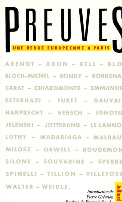 Preuves, une revue européenne à Paris