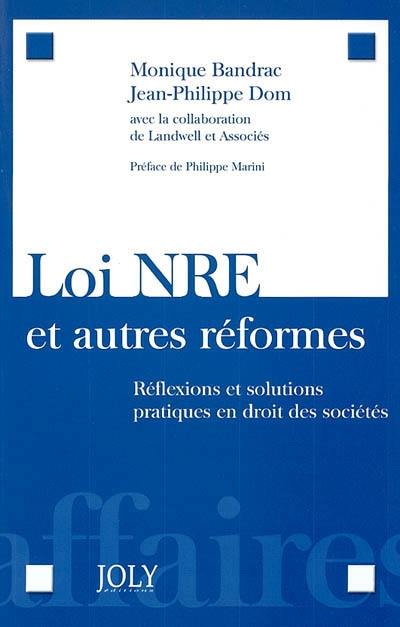 Loi NRE et autres réformes : réflexions et solutions pratiques en droit des sociétés