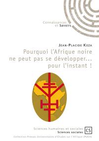 Pourquoi l'Afrique noire ne peut pas se développer... pour l'instant !