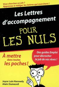 Les lettres d'accompagnement pour les nuls