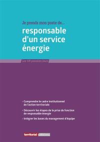 Je prends mon poste de... responsable d'un service énergie