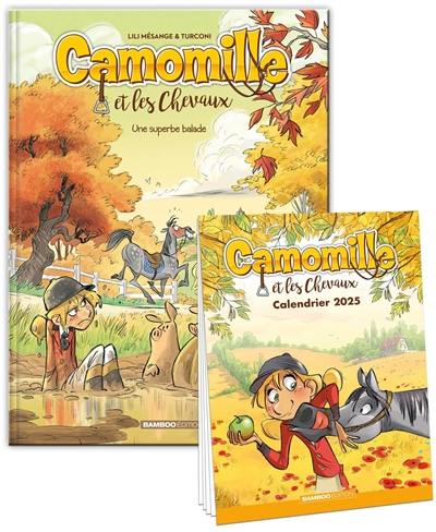 Camomille et les chevaux : pack tome 5 + calendrier 2025