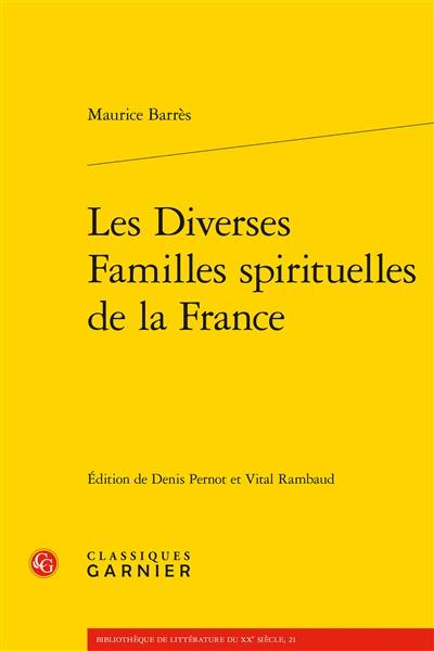 Les diverses familles spirituelles de la France