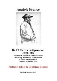 De l'affaire à la séparation (1898-1905)