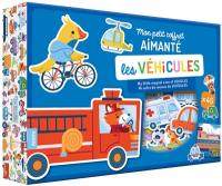 Les véhicules : mon petit coffret aimanté. My little magnet case of vehicles. Mi cofre de imanes de vehiculos