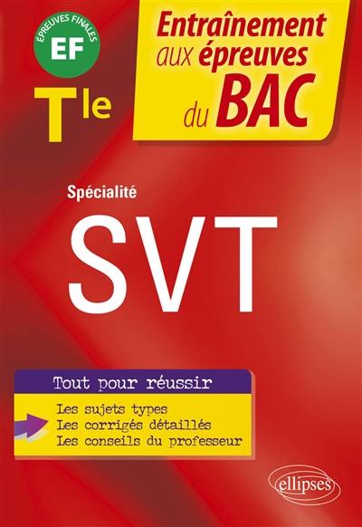 Spécialité SVT terminale : EF épreuves finales