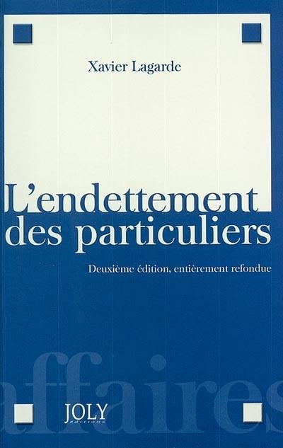 L'endettement des particuliers