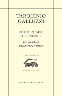 Commentaire sur l'élégie. De elegia commentarius