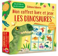 Les dinosaures : mon coffret livre et jeux : jeu de loto et jeu de mémoire