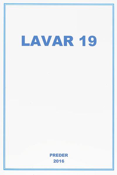 Lavar. Vol. 19