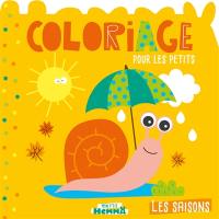 Les saisons : coloriage pour les petits