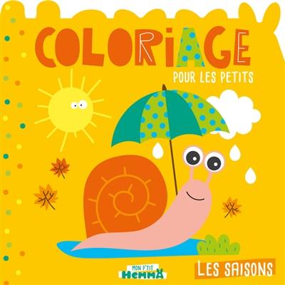 Les saisons : coloriage pour les petits