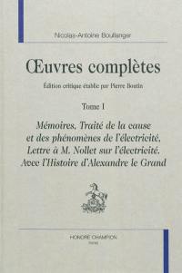 Oeuvres complètes. Vol. 1